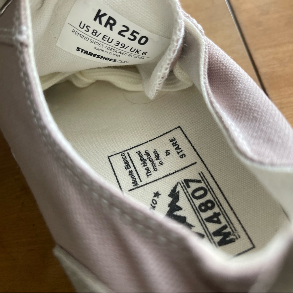 Stare Monte Bianco M4807 Trendy Punky Minimalist Korean Sneaker Shoes Sz 8 New - Picture 11 of 11